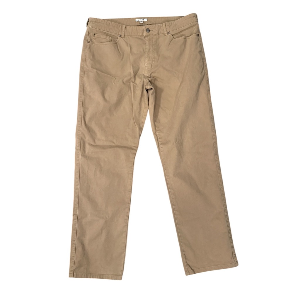 Peter Millar Pants Mens‎ 38 Tan Good Stretch Cotton 5-Pocket Chinos Khaki